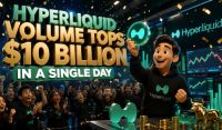 Hyperliquid Volume Tops $10 Billion In A Single Day, Cementing Market Dominance