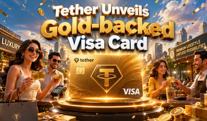 Tether Unveils Gold-backed Visa Card Offering Up To 6% Cashback In XAUT