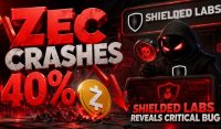 Zcash (ZEC) Crashes 40% After Shielded Labs Reveals Critical Bug