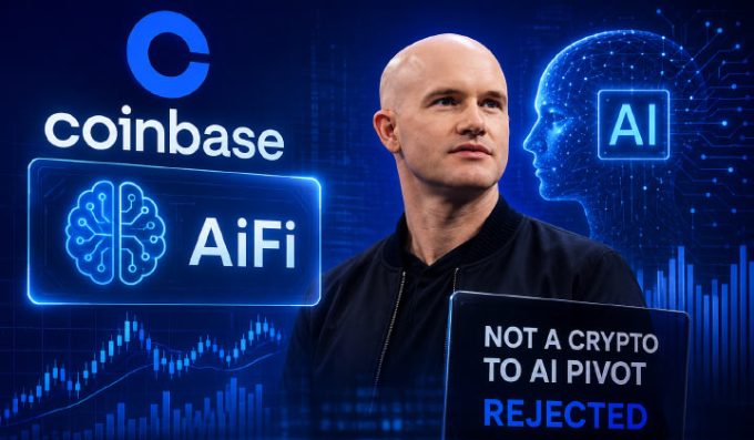 Coinbase Promotes ‘AiFi’ As CEO Armstrong Rejects Crypto To AI Pivot