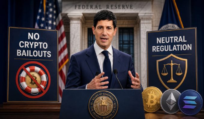 Fed Chair Kevin Warsh Rules Out Crypto Bailouts & Promises Neutral Regulation