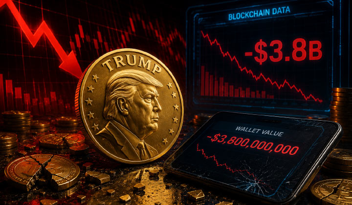 Trump's Crypto Token Buyers Are Down $3.8B, Blockchain Data Shows