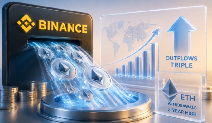 Binance Outflows Triple To $1.2B As ETH Withdrawals Hit 3 Year High