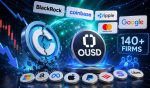Circle Falls As BlackRock, Coinbase, Ripple, Mastercard, Google & 140+ Firms Launch OUSD Stablecoin