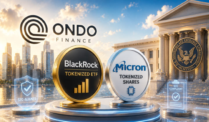 Ondo Finance Launches SEC-aligned Tokenized BlackRock ETF & Micron Shares