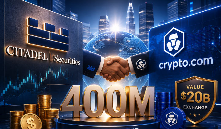 Citadel Securities Invests $400M In Crypto.com, Values Exchange At $20B
