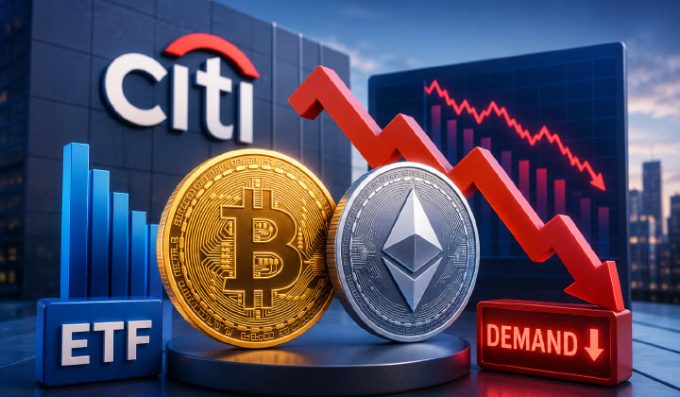Citi Cuts Bitcoin & Ether Price Targets As ETF Demand Weakens