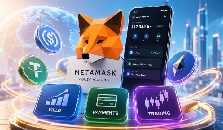 MetaMask Launches Money Account Combining Stablecoin Yield, Payments & Trading