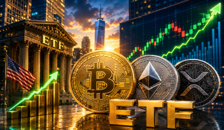 US Crypto ETFs End Week Positive Despite $465M Bitcoin Outflows