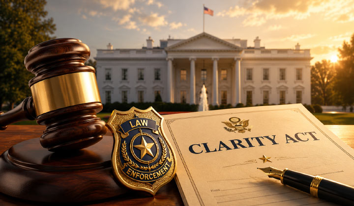 White House Meets Law Enforcement To Resolve CLARITY Act Concerns Ahead Of Senate Vote
