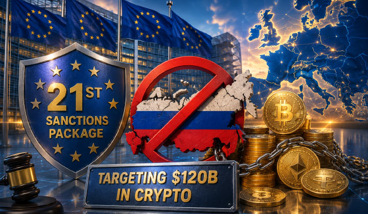 EU Hits Russia With Enormous 21st Sanctions Package Targeting $120B Crypto Network