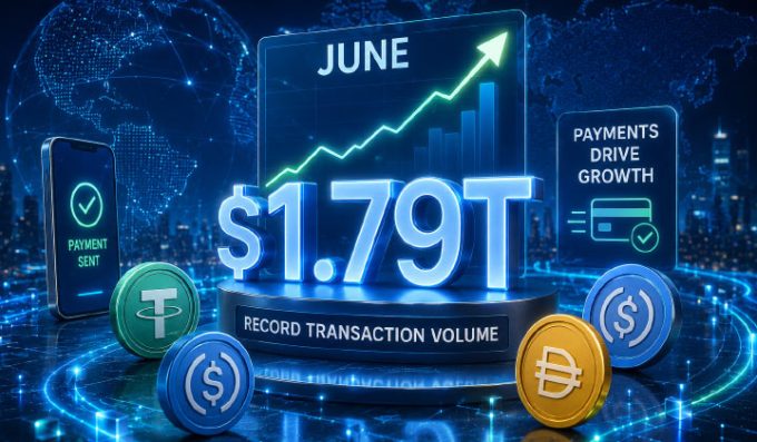 Stablecoin Transaction Volume Hits Record $1.79T In June As Payments Drive Growth