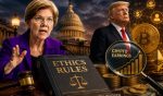 Elizabeth Warren Pushes Ethics Rules As Trump's Crypto Earnings Come Under Spotlight