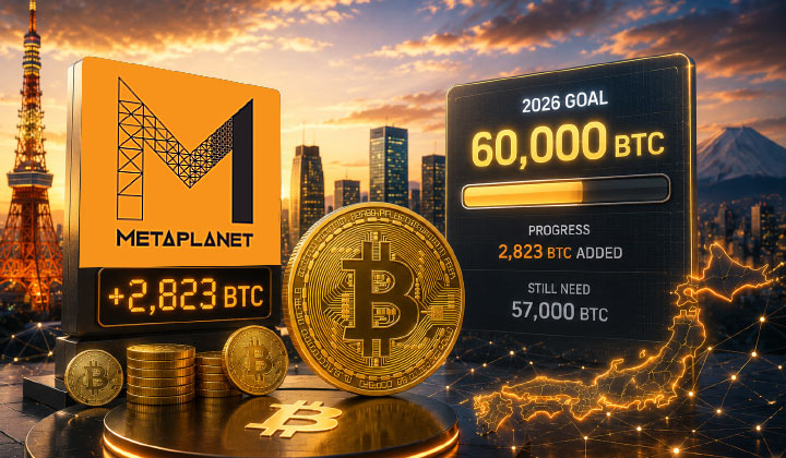 Metaplanet Adds 2,823 Bitcoin, Moves Closer To 2026 Goal But Still Needs 57,000 BTC