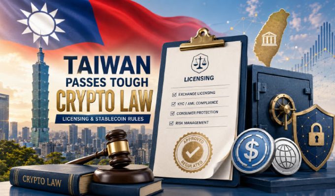 Taiwan Passes Tough Crypto Law With Licensing & Stablecoin Rules