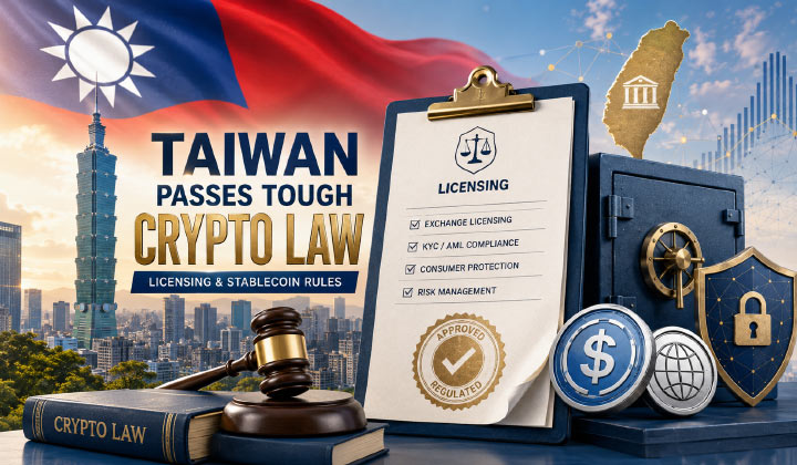 Taiwan Passes Tough Crypto Law With Licensing & Stablecoin Rules