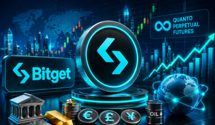 Bitget Launches TradFi Quanto Perpetual Futures As Trading Volume Nears $70B