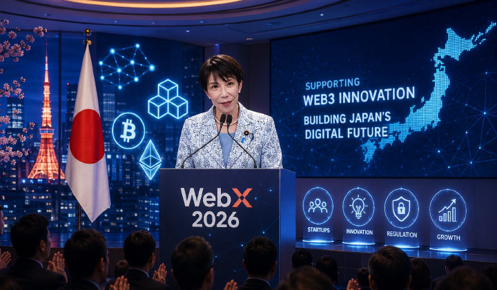 Japan PM Sanae Takaichi Reaffirms Support For Web3 Startups, Innovation & Crypto Reforms