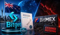 Bitget Registers In New Zealand As BitMEX Confirms Exchange Shutdown