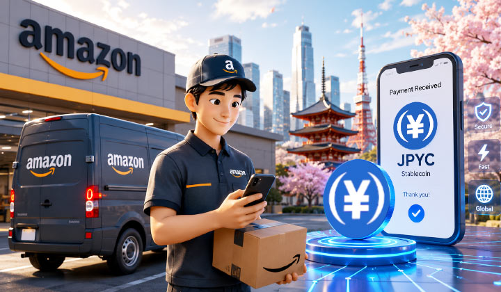 Amazon Japan Delivery Drivers To Be Paid In JPYC Stablecoin