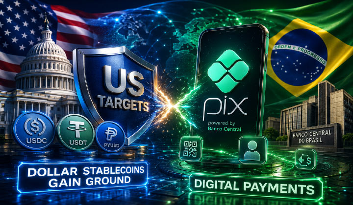 US Targets Brazil's Pix As Dollar Stablecoins Gain Ground In Digital Payments