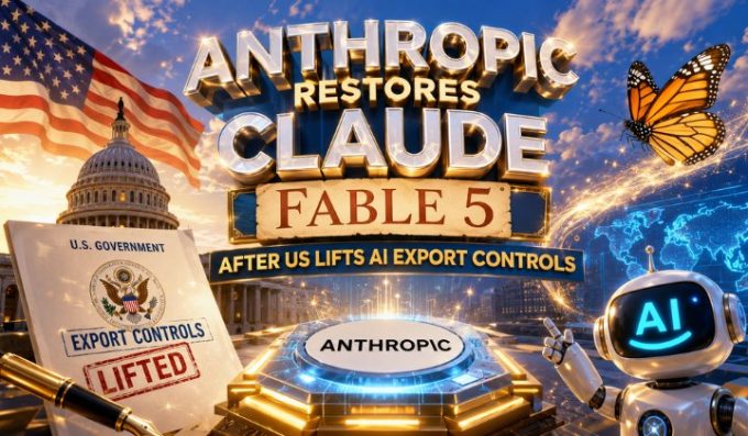 Anthropic Restores Claude Fable 5 After US Lifts AI Export Controls