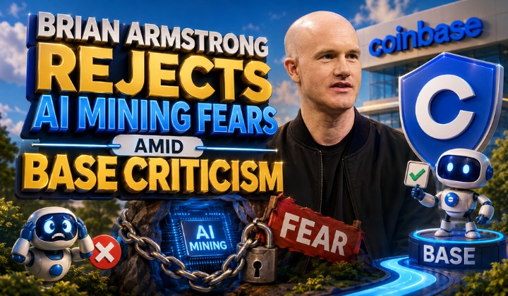 Coinbase CEO Rejects AI Mining Fears While Addressing Base Community Criticism