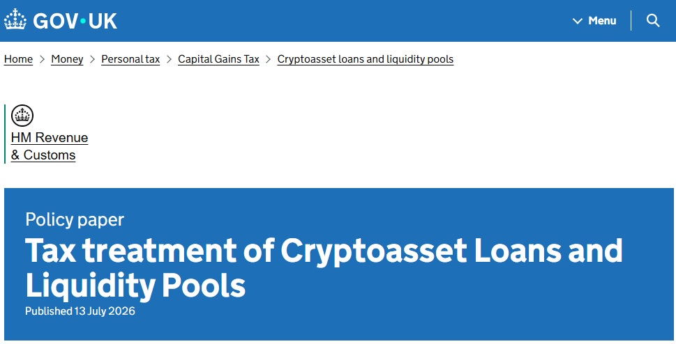 UK To Defer Capital Gains Tax On Certain Crypto Lending & DeFi Transactions