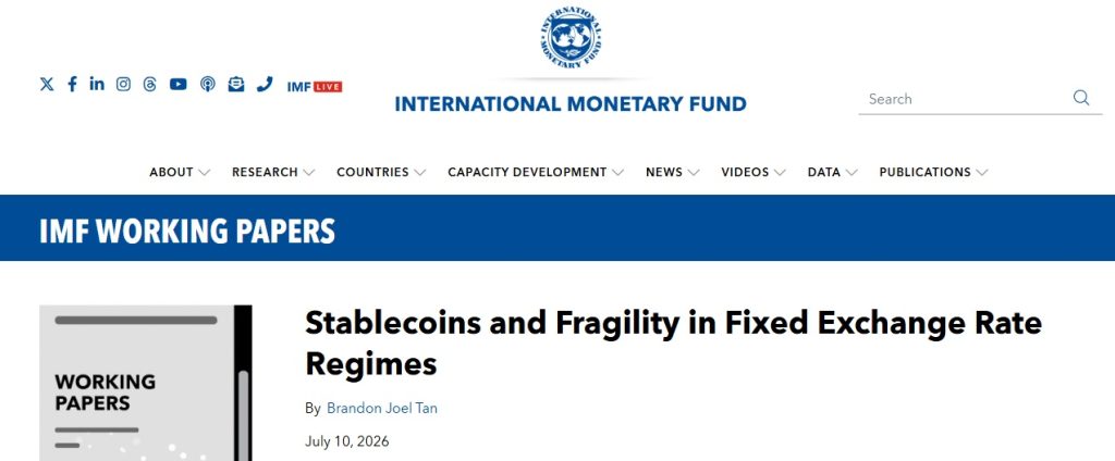 IMF Warns Dollar Stablecoins Could Increase Currency Crisis Risks