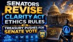 Senators Revise CLARITY Act Ethics Rules As Treasury Pushes For Senate Vote
