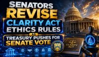 Senators Revise CLARITY Act Ethics Rules As Treasury Pushes For Senate Vote
