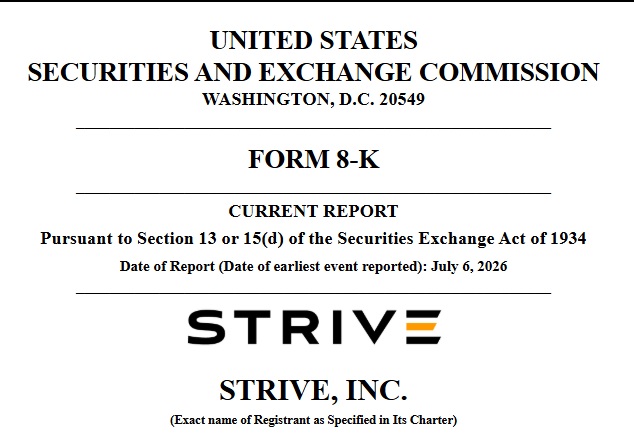Strive, Inc. Buys 17.76 Bitcoin, Boosts Total Holdings To Nearly 20K BTC