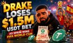 Drake Loses $1.5M USDT Bet As Spain Wins FIFA World Cup
