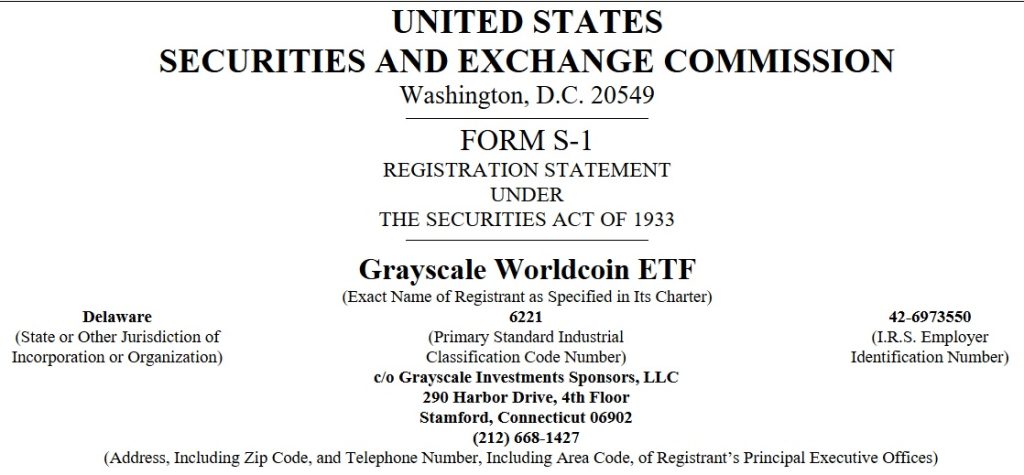 Grayscale Files For First US Worldcoin ETF