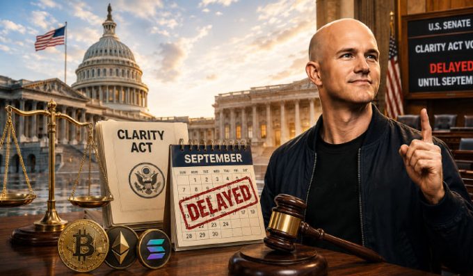 US Senate Delays CLARITY Act Vote Until September While Brian Armstrong Urges Immediate Action