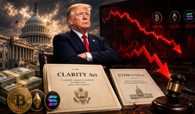 CLARITY Ethics Deal Could Save Trump Millions, Force Crypto Selloff