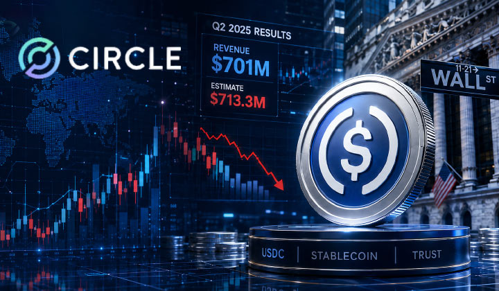 Circle Reports Q2 Revenue Of $701M, Misses $713.3M Wall Street Estimate