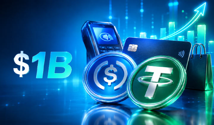 Crypto Card Spending Tops $1B As Stablecoins Move Into Everyday Purchases