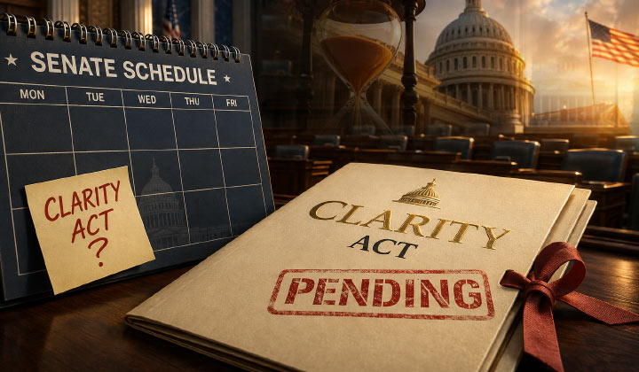 CLARITY Act Missing From Senate Schedule As August Recess Deadline Nears