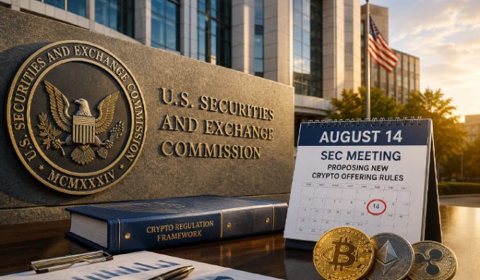 U.S. SEC Sets August 14 Meeting To Propose New Crypto Offering Rules