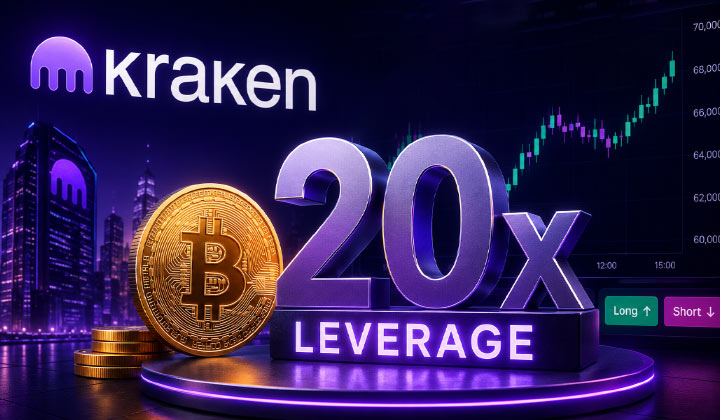 Kraken Raises Maximum Leverage On Bitcoin Trades To 20 Times