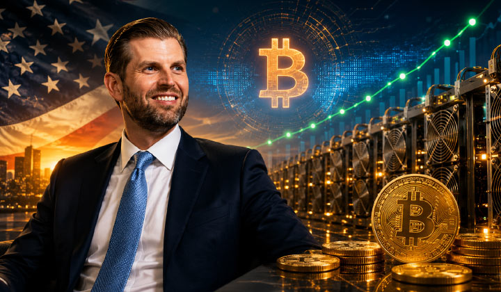 Eric Trump Says American Bitcoin Mines Up To 13 BTC Daily At 49% Margins