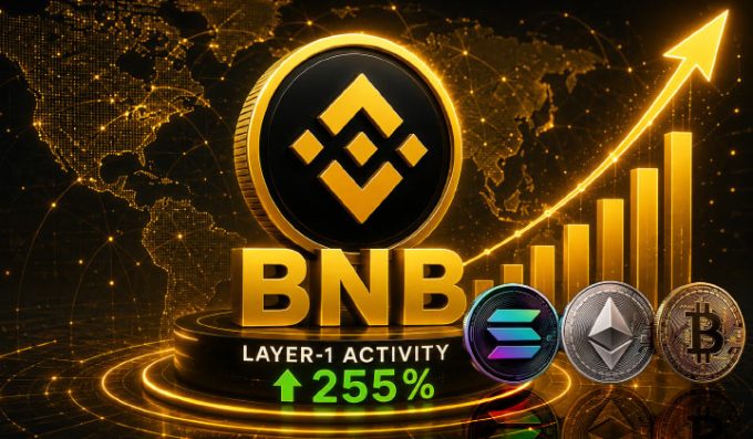 BNB Chain Leads As Layer-1 Crypto Activity Jumps 255%
