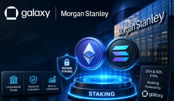 Galaxy To Provide Staking For Morgan Stanley’s ETH & SOL ETPs