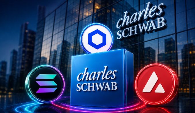 Charles Schwab Adda Solana, Avalanche & Chainlink To Nascent Crypto Platform