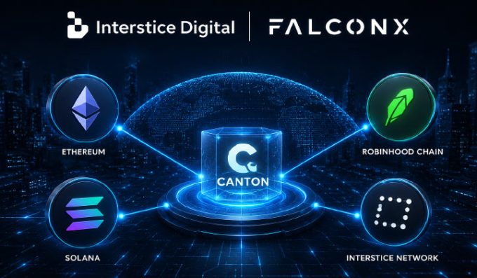 FalconX & Interstice Connect Canton With Ethereum, Solana & Robinhood Chain
