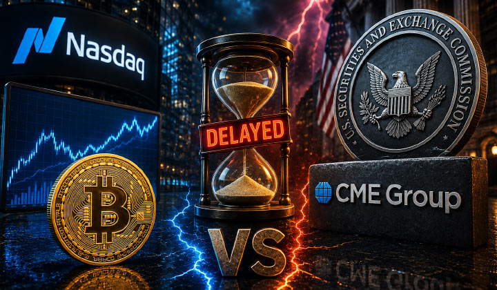 SEC Delays Nasdaq Bitcoin Index Options As CME Challenges Approval