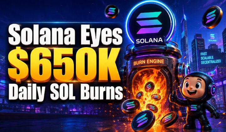 Solana Eyes $650K Daily SOL Burns As New Governance Proposal Targets Lower Inflation