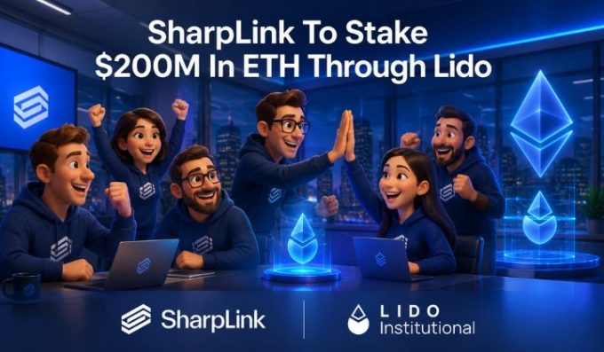 SharpLink To Stake $200M In ETH Through Lido As Treasury Strategy Expands