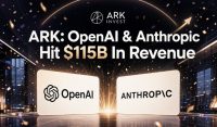 ARK Says OpenAI, Anthropic Revenue Tops $115B As AI Boom Reshapes Crypto